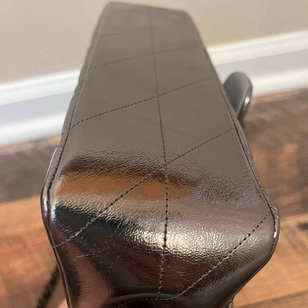 Coach Silver Quilted Crossbody Bag - Picture 4 of 8